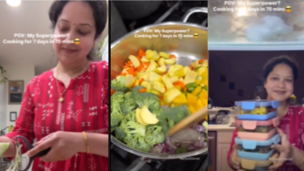 Video : 7 ದಿನಕ್ಕಾಗುವಷ್ಟು ಅಡುಗೆಯನ್ನು ಒಂದೇ ದಿನ ಮಾಡಿದ ಮಹಿಳೆ, ಈಕೆ ಸೋಮಾರಿ ಎಂದ ಜನ Video : 7 ದಿನಕ್ಕಾಗುವಷ್ಟು ಅಡುಗೆಯನ್ನು ಒಂದೇ ದಿನ ಮಾಡಿದ ಮಹಿಳೆ, ಈಕೆ ಸೋಮಾರಿ ಎಂದ ಜನ