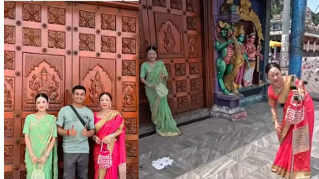 Video : ಮಲೇಷ್ಯಾದಲ್ಲಿ ಭಾರತೀಯ ನಾರಿಯರಂತೆ ಸೀರೆ ಉಟ್ಟು ಸುತ್ತಾಡಿದ ಚೀನೀ ಮಹಿಳೆಯರು