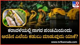 ಕರಾವಳಿಯಲ್ಲಿ ನಾಗರ ಪಂಚಮಿಯಂದು ಅರಶಿನ ಎಲೆಯ ಸಿಹಿ ಕಡುಬು ಮಾಡುವುದು ಯಾಕೆ? ಕರಾವಳಿಯಲ್ಲಿ ನಾಗರ ಪಂಚಮಿಯಂದು ಅರಶಿನ ಎಲೆಯ ಸಿಹಿ ಕಡುಬು ಮಾಡುವುದು ಯಾಕೆ?
