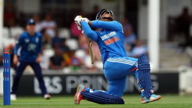 20 ಎಸೆತಗಳಲ್ಲಿ ಅರ್ಧಶತಕ; ಶತಕದಂಚಿನಲ್ಲಿ ಎಡವಿದ ವೈಭವ್