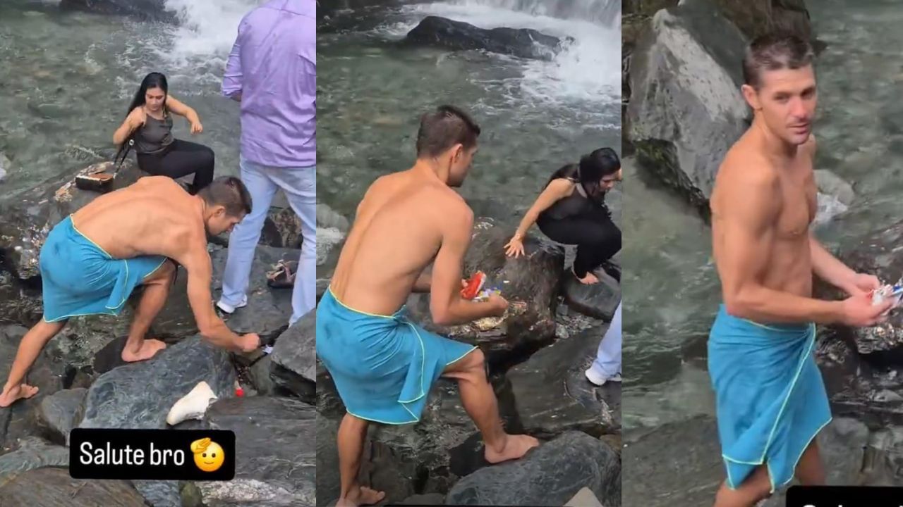 Video: ಪ್ರವಾಸಿ ತಾಣದಲ್ಲಿ ಬಿದ್ದ ಕಸ ಹೆಕ್ಕಿ ಸ್ವಚ್ಛತೆಯ ಅರಿವು ಮೂಡಿಸಿದ ವಿದೇಶಿಗ Video: ಪ್ರವಾಸಿ ತಾಣದಲ್ಲಿ ಬಿದ್ದ ಕಸ ಹೆಕ್ಕಿ ಸ್ವಚ್ಛತೆಯ ಅರಿವು ಮೂಡಿಸಿದ ವಿದೇಶಿಗ