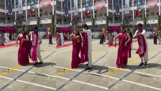 Viral: ಮಳೆಯ ಮಧ್ಯೆ ರೈಲ್ವೆ ಪ್ಲಾಟ್‌ಫಾರ್ಮ್‌ನಲ್ಲಿ ಯೋಗ ಮಾಡಿದ ವೃದ್ಧ ವ್ಯಕ್ತಿ