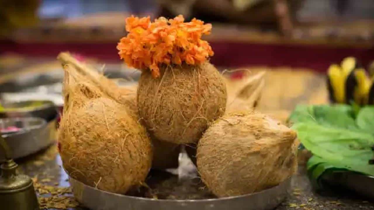 Coconut in Hinduism: ಯಾವುದೇ ಶುಭ ಕಾರ್ಯ ಪ್ರಾರಂಭಿಸುವ ಮೊದಲು ತೆಂಗಿನಕಾಯಿ ಒಡೆಯುವುದೇಕೆ? Coconut in Hinduism: ಯಾವುದೇ ಶುಭ ಕಾರ್ಯ ಪ್ರಾರಂಭಿಸುವ ಮೊದಲು ತೆಂಗಿನಕಾಯಿ ಒಡೆಯುವುದೇಕೆ?