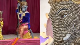 ದಾವಣಗೆರೆಯಲ್ಲಿ 13 ಅಡಿ ಎತ್ತರದ ಗಂಟೆ ಗಣೇಶ ಪ್ರತಿಷ್ಠಾಪನೆ