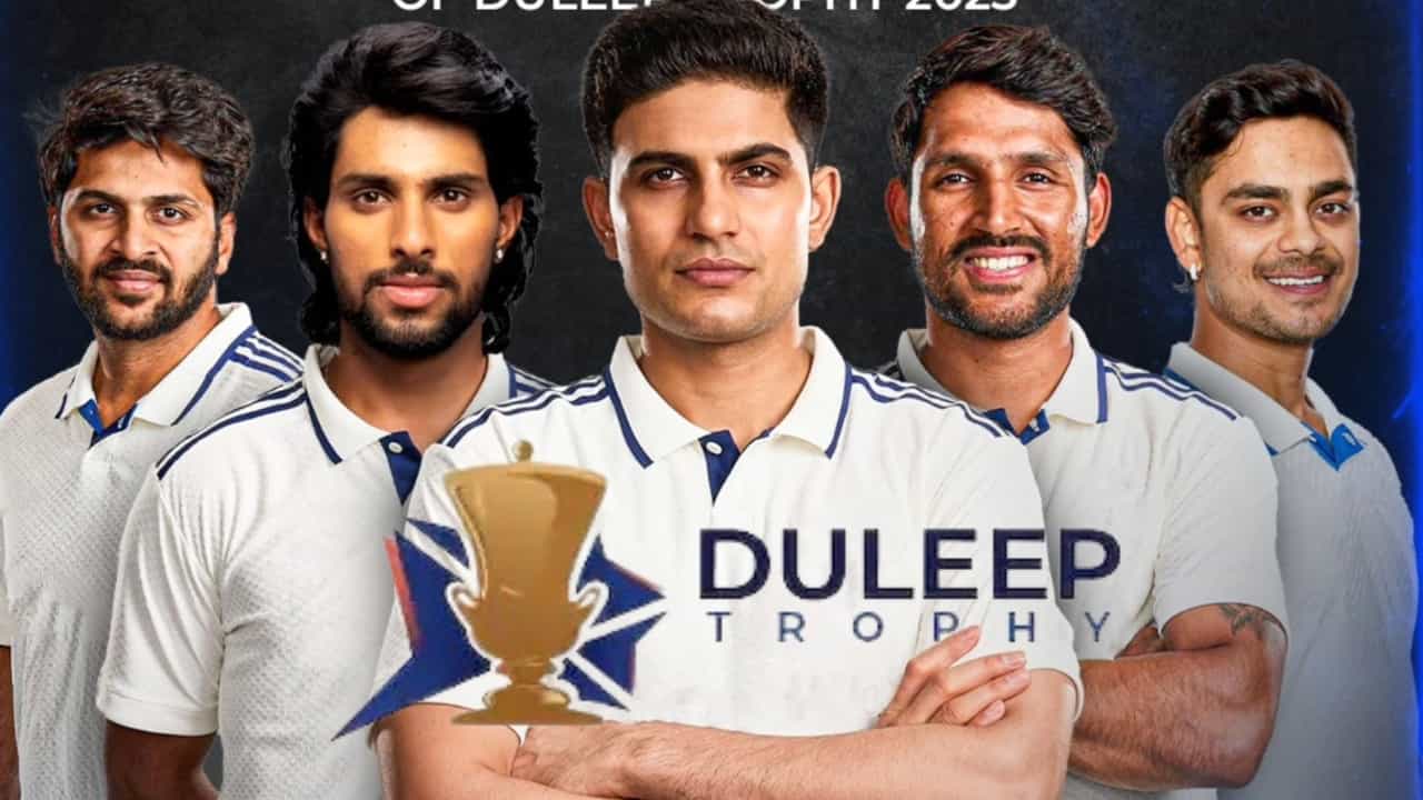 ಆ.28 ರಿಂದ ದುಲೀಪ್ ಟ್ರೋಫಿ ಬೆಂಗಳೂರಿನಲ್ಲಿ ಆರಂಭ; ವೇಳಾಪಟ್ಟಿ, ಆರು ತಂಡಗಳ ವಿವರ ಇಲ್ಲಿದೆ ಆ.28 ರಿಂದ ದುಲೀಪ್ ಟ್ರೋಫಿ ಬೆಂಗಳೂರಿನಲ್ಲಿ ಆರಂಭ; ವೇಳಾಪಟ್ಟಿ, ಆರು ತಂಡಗಳ ವಿವರ ಇಲ್ಲಿದೆ