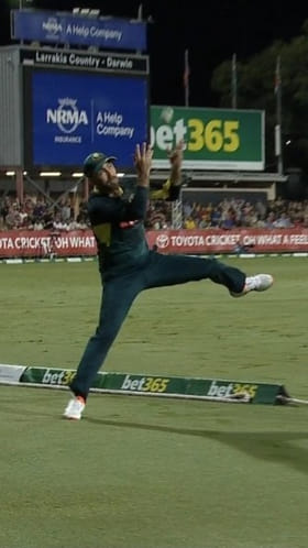 ಅತ್ಯದ್ಭುತ ಕ್ಯಾಚ್ ಹಿಡಿದು ಪಂದ್ಯ ಗೆಲ್ಲಿಸಿದ ಗ್ಲೆನ್ ಮ್ಯಾಕ್ಸ್‌ವೆಲ್; ವಿಡಿಯೋ ನೋಡಿ