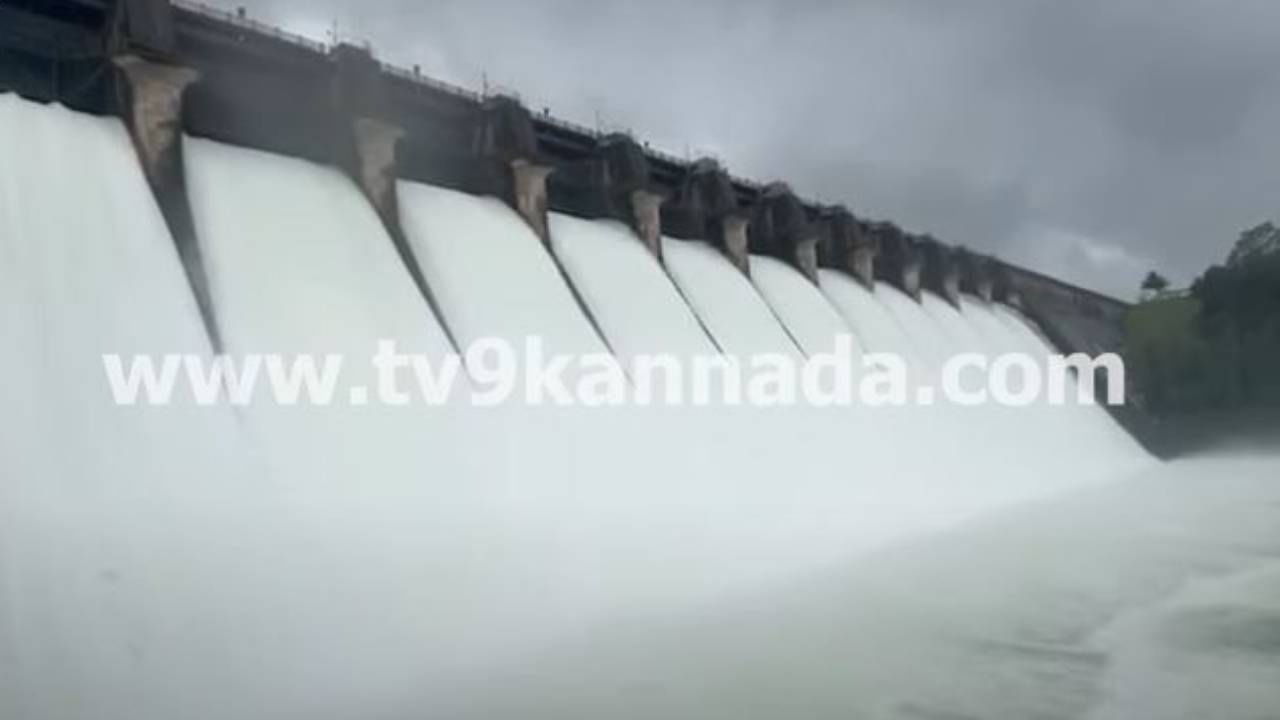 ಲಿಂಗನಮಕ್ಕಿ ಜಲಾಶಯದಿಂದ ಶರಾವತಿ ನದಿಗೆ ನೀರು ಬಿಡುಗಡೆ, ಗೇಟ್​ಗಳಿಂದ ಧುಮ್ಮಿಕ್ಕುತ್ತಿರುವ ಜಲಧಾರೆ!