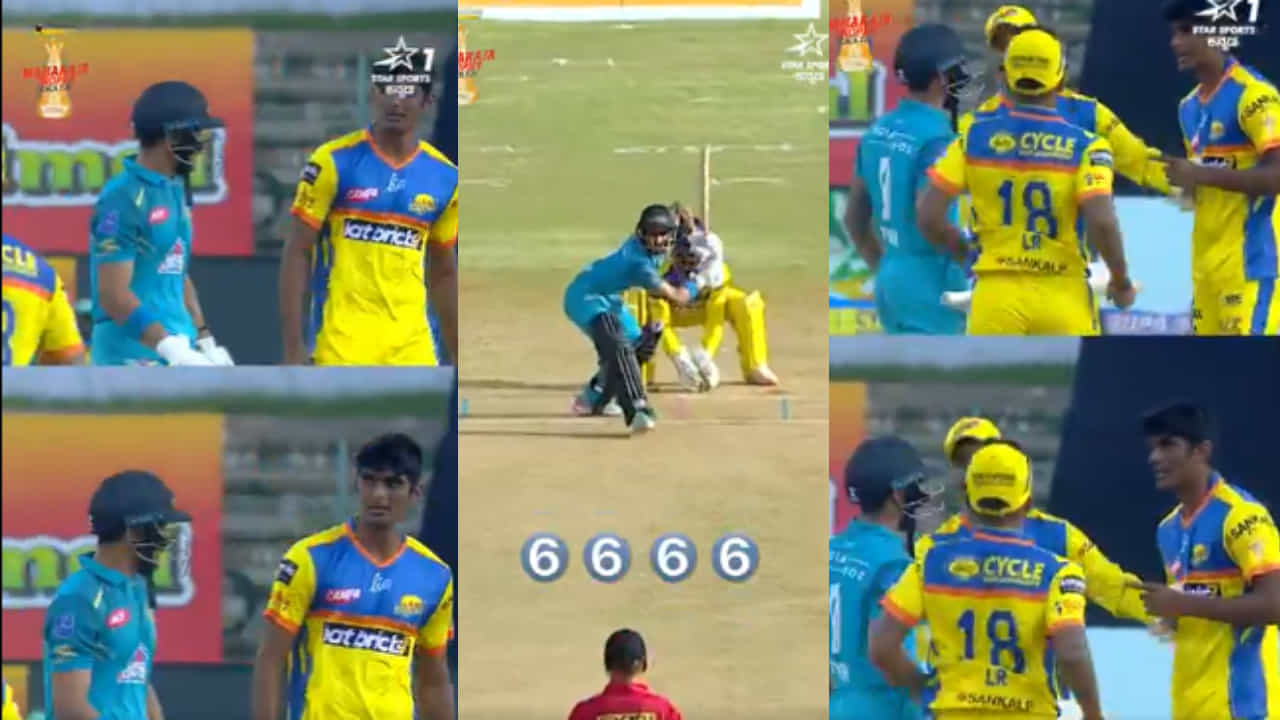 6,6,6,6... ಮೊದಲ ಓವರ್​ನಲ್ಲೇ ಸಿಕ್ಸರ್‌ಗಳ ಮಳೆಗರೆದ ಲವ್ನಿತ್; ಔಟಾದ ಬಳಿಕ ನಡೆಯಿತು ಜಗಳ! ವಿಡಿಯೋ