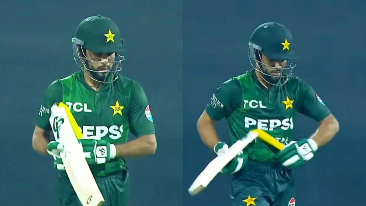 ಔಟಾದ ಕೋಪದಲ್ಲಿ ಬ್ಯಾಟ್ ಮುರಿದು ಹಾಕಿದ ಪಾಕ್ ಕ್ರಿಕೆಟಿಗ; ವಿಡಿಯೋ ನೋಡಿ