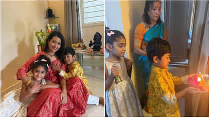 ತವರು ಮನೆಯಲ್ಲಿ ಗಣೇಶ ಹಬ್ಬ ಆಚರಿಸಿದ ರಾಧಿಕಾ ಪಂಡಿತ್: ಮಕ್ಕಳ ಖುಷಿ ನೋಡಿ