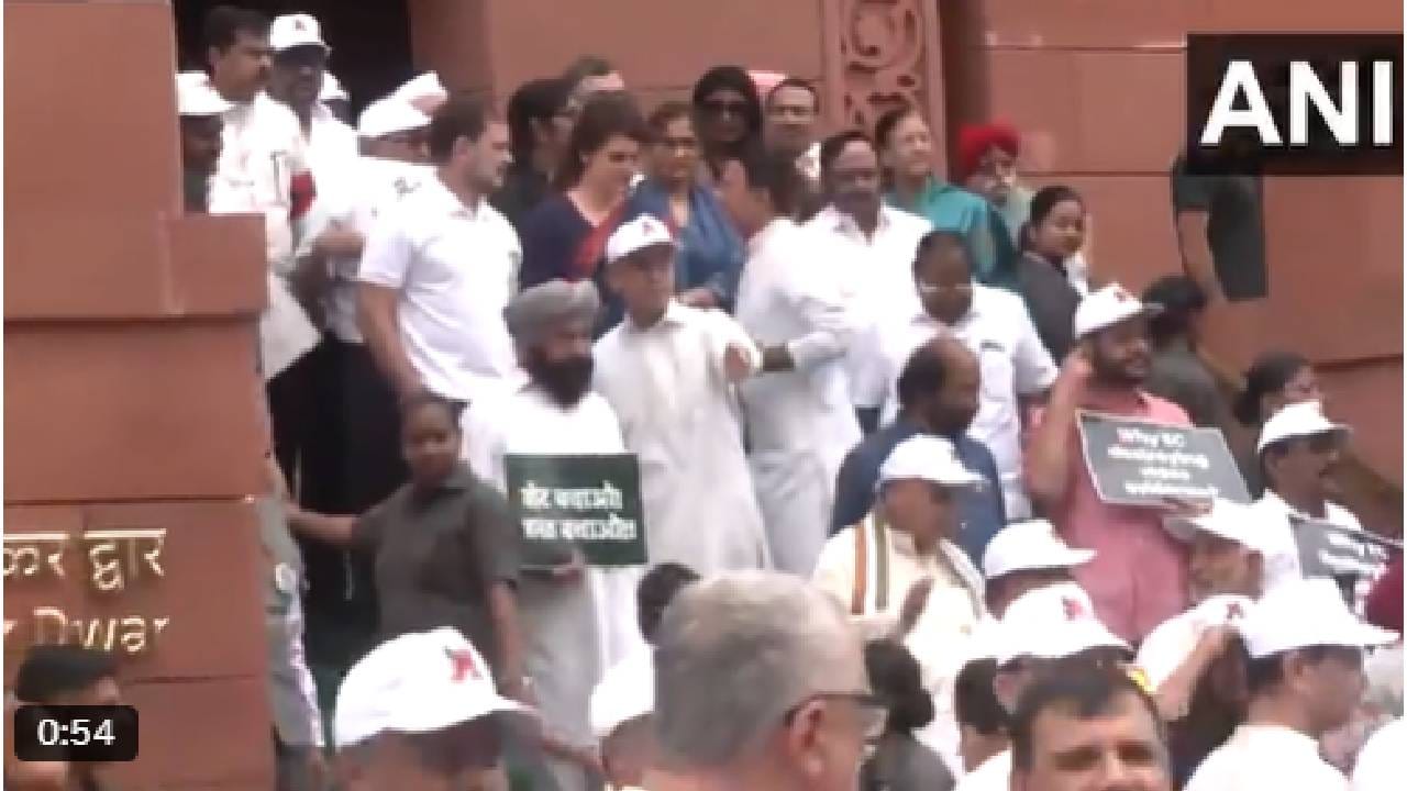 Video: ಬಿಹಾರ ಮತದಾರರ ಪಟ್ಟಿ ವಿಶೇಷ ಪರಿಷ್ಕರಣೆ ವಿರುದ್ಧ ರಾಹುಲ್ ನೇತೃತ್ವದಲ್ಲಿ ಸಂಸದರ ಮೆರವಣಿಗೆ