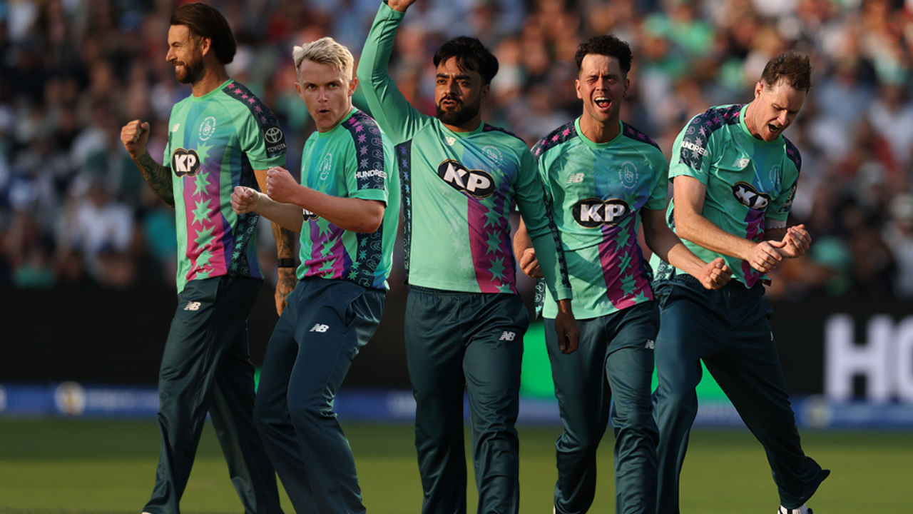 ರಶೀದ್ ಖಾನ್ ಅವರ ಈ ಮಾರಕ ಬೌಲಿಂಗ್‌ನಿಂದಾಗಿ, ಓವಲ್ ಇನ್ವಿನ್ಸಿಬಲ್ಸ್ ತಂಡವು ದಿ ಹಂಡ್ರೆಡ್ 2025 ಟೂರ್ನಮೆಂಟ್‌ನ ಮೊದಲ ಪಂದ್ಯದಲ್ಲಿ ಲಂಡನ್ ಸ್ಪಿರಿಟ್ ವಿರುದ್ಧ ಆರು ವಿಕೆಟ್‌ಗಳಿಂದ ಜಯಗಳಿಸಿತು. ಈ ಪಂದ್ಯದಲ್ಲಿ ಮೊದಲು ಬ್ಯಾಟ್ ಮಾಡಿದ ಲಂಡನ್ ಸ್ಪಿರಿಟ್ 80 ರನ್‌ಗಳಿಗೆ ಆಲೌಟ್ ಆಯಿತು. ರಶೀದ್ ಖಾನ್ ಹೊರತುಪಡಿಸಿ, ಸ್ಯಾಮ್ ಕರನ್ 19 ಎಸೆತಗಳಲ್ಲಿ 18 ರನ್‌ಗಳಿಗೆ ಮೂರು ವಿಕೆಟ್‌ಗಳನ್ನು ಪಡೆದರೆ, ಜೋರ್ಡಾನ್ ಕ್ಲಾರ್ಕ್ ಎರಡು ವಿಕೆಟ್‌ಗಳನ್ನು ಪಡೆದರು. 