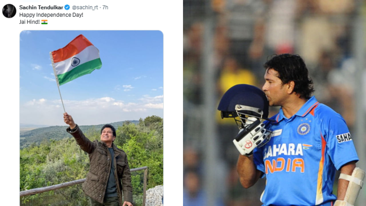 ಸಚಿನ್ ತೆಂಡೂಲ್ಕರ್ ತಮ್ಮ ಅಧಿಕೃತ ಇನ್‌ಸ್ಟಾಗ್ರಾಮ್‌ನಲ್ಲಿ ತ್ರಿವಣ ಧ್ವಜವನ್ನು ಹಿಡಿದಿರುವ ಫೋಟೋವನ್ನು ಹಂಚಿಕೊಂಡಿದ್ದಾರೆ. ಅಲ್ಲದೆ "ಜೈ ಹಿಂದ್" ಎಂಬ ಶೀರ್ಷಿಕೆಯನ್ನು ಬರೆದಿದ್ದಾರೆ. ಅದೇ ಚಿತ್ರವನ್ನು ಅವರು ತಮ್ಮ ಇನ್‌ಸ್ಟಾಗ್ರಾಮ್ ಸ್ಟೋರಿಯಲ್ಲಿಯೂ ಪೋಸ್ಟ್ ಮಾಡಿದ್ದಾರೆ.