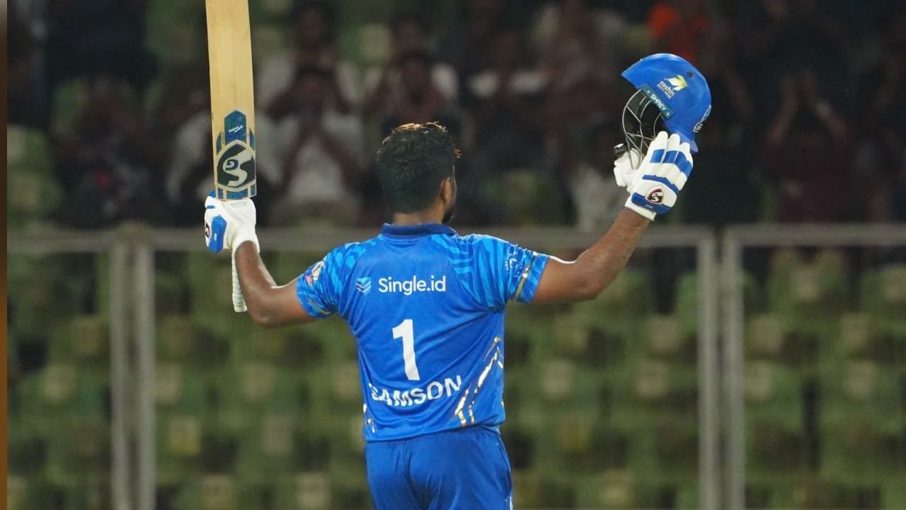 ತಿರುವನಂತಪುರದ ಗ್ರೀನ್ ಫೀಲ್ಡ್ ಇಂಟರ್ನ್ಯಾಷನಲ್ ಕ್ರಿಕೆಟ್ ಸ್ಟೇಡಿಯಂನಲ್ಲಿ ನಡೆದ ಈ ಪಂದ್ಯದಲ್ಲಿ ಕೊಚ್ಚಿ ಬ್ಲೂ ಟೈಗರ್ಸ್ ಹಾಗೂ ತ್ರಿಶೂರ್ ಟೈಟಾನ್ಸ್ ತಂಡಗಳು ಮುಖಾಮುಖಿಯಾಗಿದ್ದವು. ಈ ಮ್ಯಾಚ್ ನಲ್ಲಿ ಟಾಸ್ ಸೋತರೂ ಮೊದಲು ಬ್ಯಾಟಿಂಗ್ ಮಾಡುವ ಅವಕಾಶ ಪಡೆದ ಕೊಚ್ಚಿ ಬ್ಲೂ ಟೈಗರ್ಸ್ ಪರ ಸಂಜು ಸ್ಯಾಮ್ಸನ್ ಭರ್ಜರಿ ಬ್ಯಾಟಿಂಗ್ ಪ್ರದರ್ಶಿಸಿದರು.