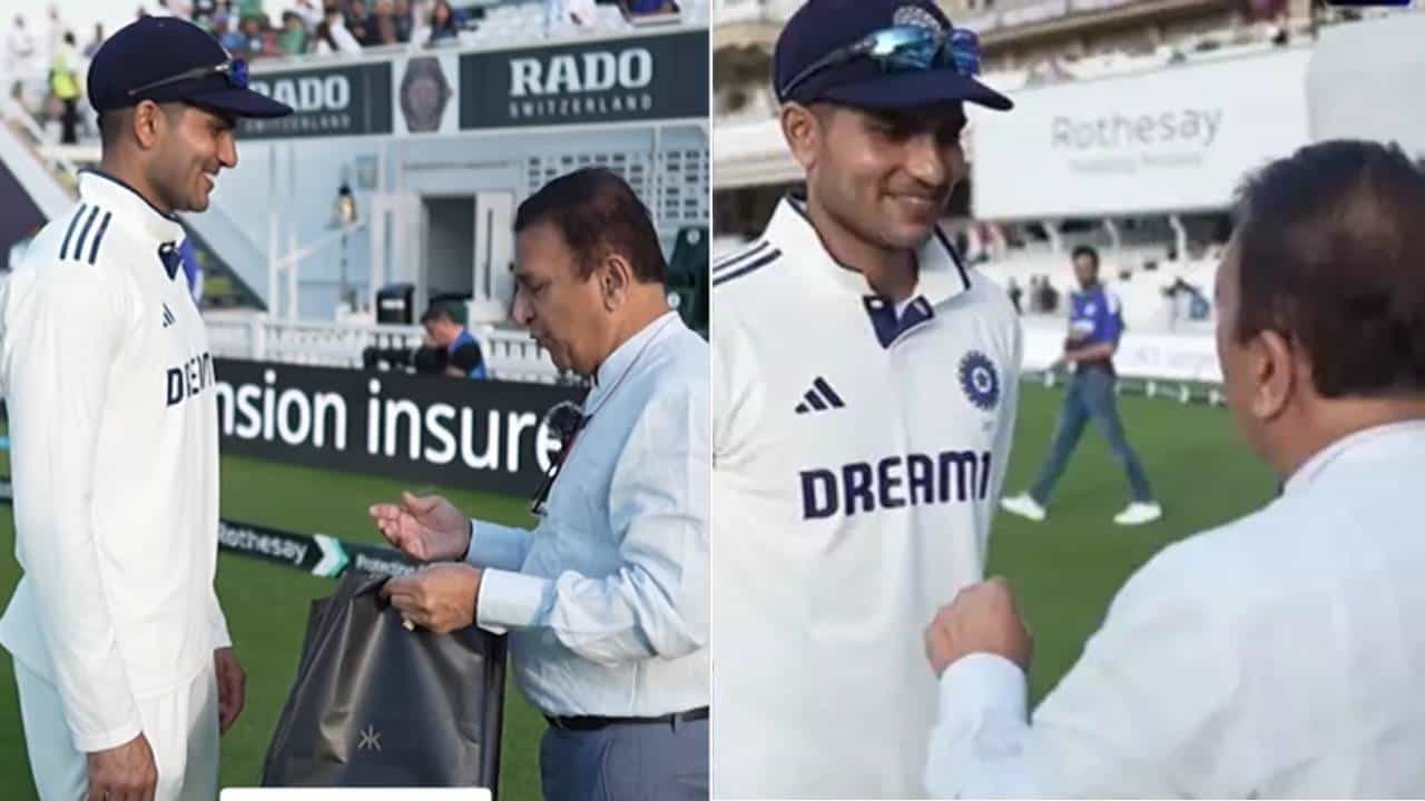 Shubman Gil: ಮೈದಾನಕ್ಕೆ ಬಂದು ಗಿಲ್​ಗೆ ವಿಶೇಷ ಗಿಫ್ಟ್ ನೀಡಿದ ಸುನಿಲ್ ಗವಾಸ್ಕರ್: ನಾಯಕ ಫುಲ್ ಖುಷ್