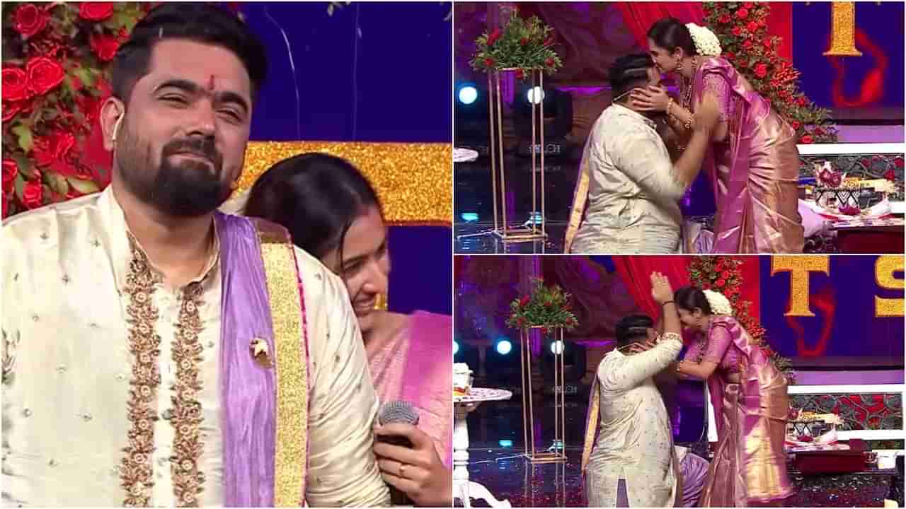 ವಿವಾಹ ವಾರ್ಷಿಕೋತ್ಸವಕ್ಕೆ ಮರೆಯಲಾರದ ಉಡುಗೊರೆ ಕೊಟ್ಟ ಸೋನಲ್; ಭಾವುಕರಾಗಿ ಕೈ ಮುಗಿದ ತರುಣ್ ಸುಧೀರ್  