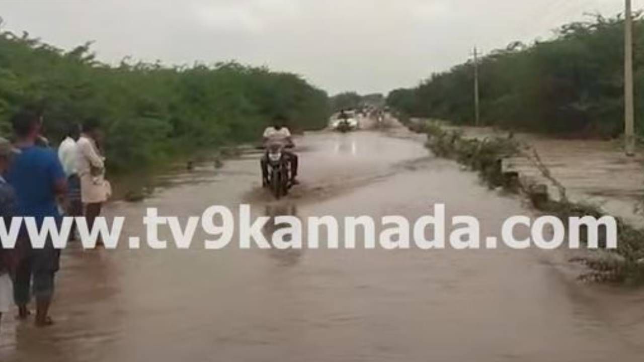 ವಿಜಯಪುರ: ಉಕ್ಕಿ ಹರಿಯುತ್ತಿರುವ ಡೋಣಿ ನದಿ, ಸಾತಿಹಾಳ ಸೇತುವೆ ಮುಳುಗಡೆ, ವಾಹನ ಸವಾರರ ಓಡಾಟ ಅವ್ಯಾಹತ!
