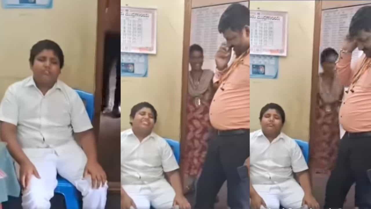 Video: ಶಿಕ್ಷಕರು ಹೋಮ್ ವರ್ಕ್ ಯಾಕೆ ಮಾಡ್ಲಿಲ್ಲ ಎನ್ನುತ್ತಿದ್ದಂತೆ, ಈ ಹುಡುಗನ ಮೈ ಮೇಲೆ ಬಂತು ದೆವ್ವ