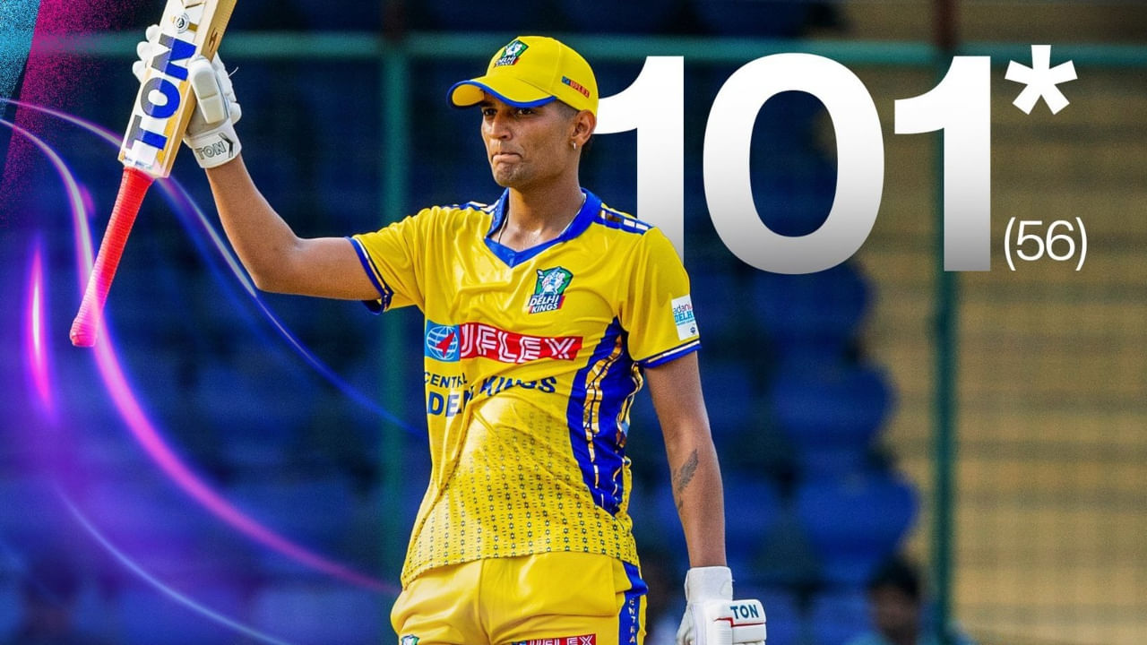 DPL 2025: 15 ಬೌಂಡರಿ, 7 ಸಿಕ್ಸರ್; ಡಿಪಿಎಲ್ನಲ್ಲಿ ಸಿಡಿಲಬ್ಬರದ ಶತಕ ಸಿಡಿಸಿದ ಯಶ್ ಧುಲ್ DPL 2025: 15 ಬೌಂಡರಿ, 7 ಸಿಕ್ಸರ್; ಡಿಪಿಎಲ್ನಲ್ಲಿ ಸಿಡಿಲಬ್ಬರದ ಶತಕ ಸಿಡಿಸಿದ ಯಶ್ ಧುಲ್