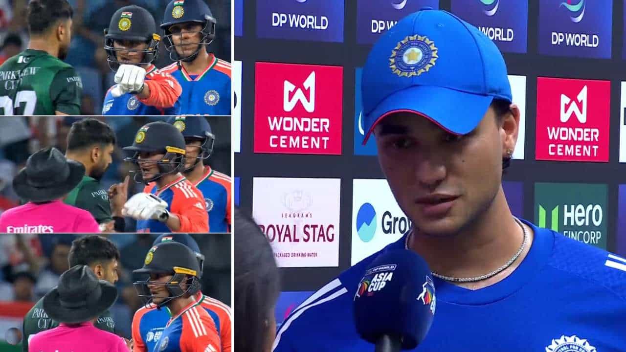 IND vs PAK: ಪೋಸ್ಟ್ ಮ್ಯಾಚ್ನಲ್ಲಿ ಹ್ಯಾರಿಸ್ ರೌಫ್ನ ಮೈಚಳಿ ಬಿಡಿಸಿದ ಅಭಿಷೇಕ್ ಶರ್ಮಾ: ಏನು ಹೇಳಿದ್ರು ನೋಡಿ IND vs PAK: ಪೋಸ್ಟ್ ಮ್ಯಾಚ್ನಲ್ಲಿ ಹ್ಯಾರಿಸ್ ರೌಫ್ನ ಮೈಚಳಿ ಬಿಡಿಸಿದ ಅಭಿಷೇಕ್ ಶರ್ಮಾ: ಏನು ಹೇಳಿದ್ರು ನೋಡಿ