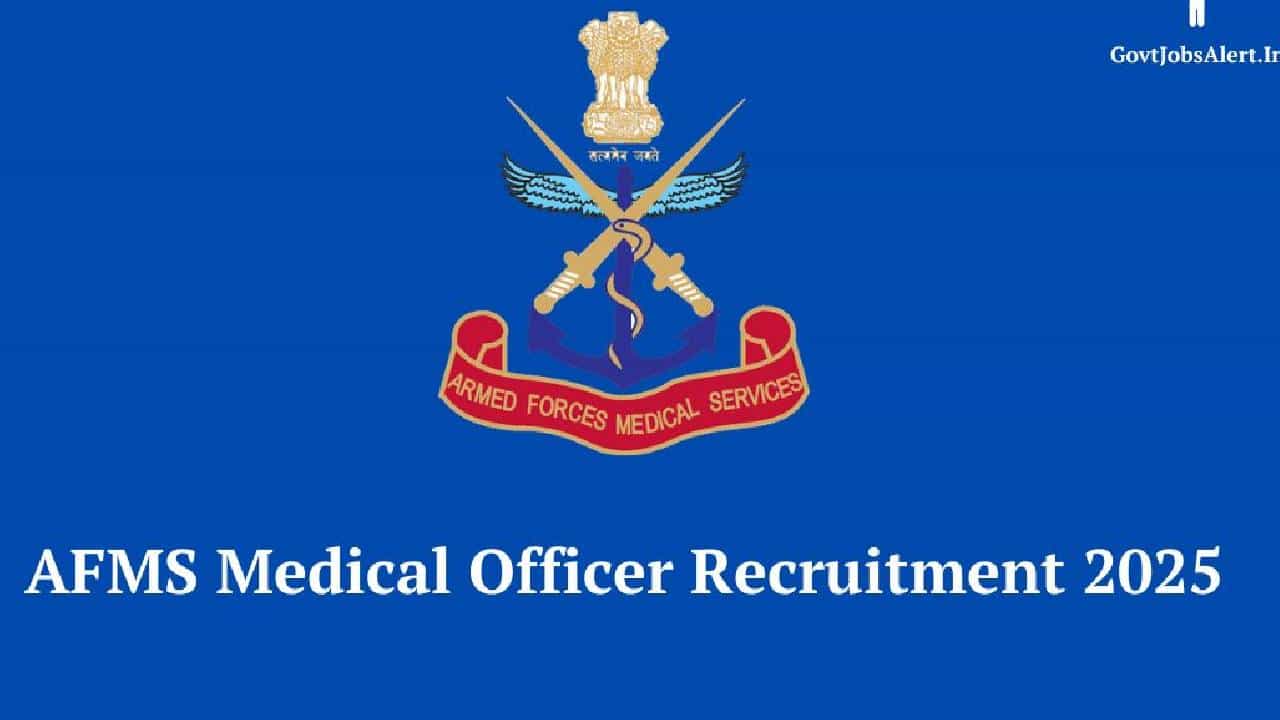 AFMS Recruitment 2025: ಭಾರತೀಯ ಸೇನೆಯಲ್ಲಿ ವೈದ್ಯರಾಗಲು ಸುವರ್ಣ ಅವಕಾಶ; ಅರ್ಜಿ ಸಲ್ಲಿಸುವ ವಿಧಾನ ಇಲ್ಲಿದೆ AFMS Recruitment 2025: ಭಾರತೀಯ ಸೇನೆಯಲ್ಲಿ ವೈದ್ಯರಾಗಲು ಸುವರ್ಣ ಅವಕಾಶ; ಅರ್ಜಿ ಸಲ್ಲಿಸುವ ವಿಧಾನ ಇಲ್ಲಿದೆ