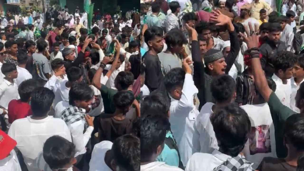 ಭದ್ರಾವತಿಯಲ್ಲಿ ಪಾಕ್ ಪರ  ಘೋಷಣೆಯ ಮತ್ತೊಂದು ವಿಡಿಯೋ  ವೈರಲ್