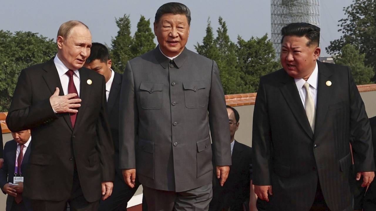 ಕಿಮ್, ಪುಟಿನ್ ಜೊತೆ ಜಿನ್​ಪಿಂಗ್; ಚೀನಾದಲ್ಲಿ ಬೃಹತ್ ಮಿಲಿಟರಿ ಪೆರೇಡ್; ಪಾಶ್ಚಿಮಾತ್ಯ ಶಕ್ತಿಗೆ ಖಡಕ್ ಸಂದೇಶ