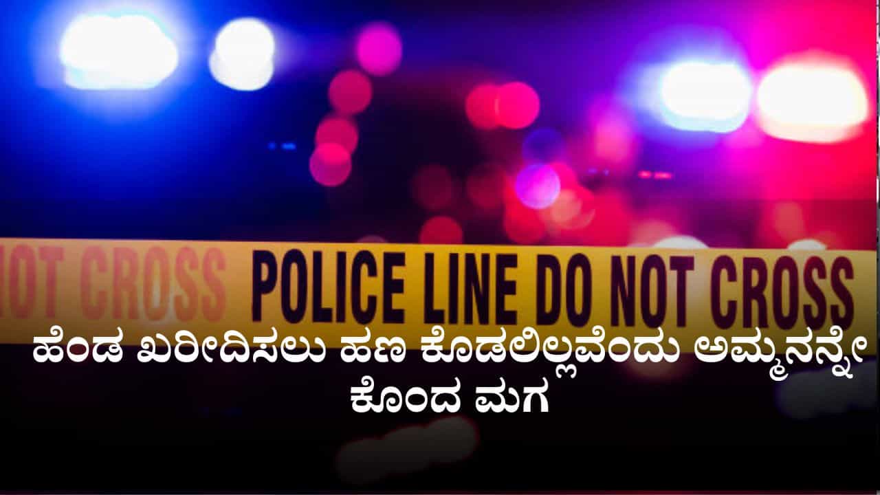 ಹೆಂಡ ಖರೀದಿಸಲು ಹಣ ಕೊಡಲಿಲ್ಲವೆಂದು ಅಮ್ಮನನ್ನೇ ಕೊಂದ ಮಗ ಹೆಂಡ ಖರೀದಿಸಲು ಹಣ ಕೊಡಲಿಲ್ಲವೆಂದು ಅಮ್ಮನನ್ನೇ ಕೊಂದ ಮಗ