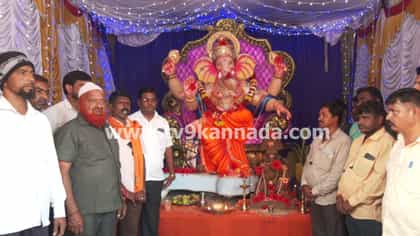ದಾವಣಗೆರೆ: ಸೌಹಾರ್ದ ಸಂದೇಶ ಸಾರಿದ ಹಿಂದೂ ಮುಸ್ಲಿಂ ಗಣಪ!