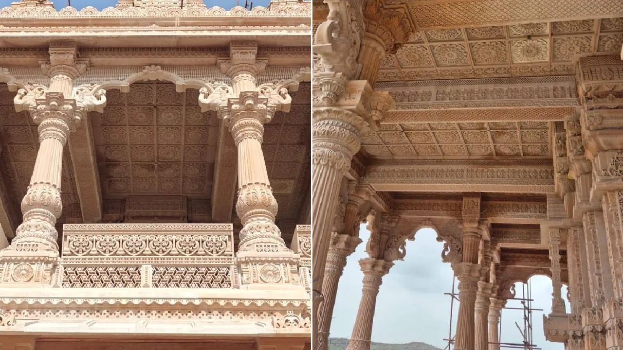 ಈ ದೇವಾಲಯ ಸಂಕೀರ್ಣವು 42 ಬಿಘಾಗಳನ್ನು ವ್ಯಾಪಿಸಿದೆ. 10 ಬಿಘಾ ಉದ್ಯಾನಗಳು, 500 ಮರಗಳು ಮತ್ತು 5,500 ಸಸ್ಯಗಳನ್ನು ಹೊಂದಿದೆ. ಮುಖ್ಯ ದೇವಾಲಯವು 191 ಅಡಿ, 181 ಅಡಿ ಮತ್ತು 111 ಅಡಿ ಅಳತೆ ಹೊಂದಿದ್ದು, 5 ಶಿಖರಗಳು, ಒಂದು ಭವ್ಯ ಗುಮ್ಮಟ ಮತ್ತು 14 ಸಣ್ಣ ಗುಮ್ಮಟಗಳನ್ನು ಹೊಂದಿದೆ. 281 ಕೆತ್ತಿದ ಕಂಬಗಳು ಮತ್ತು 121 ಅಲಂಕೃತ ಕಮಾನುಗಳನ್ನು ಒಳಗೊಂಡಿದೆ.