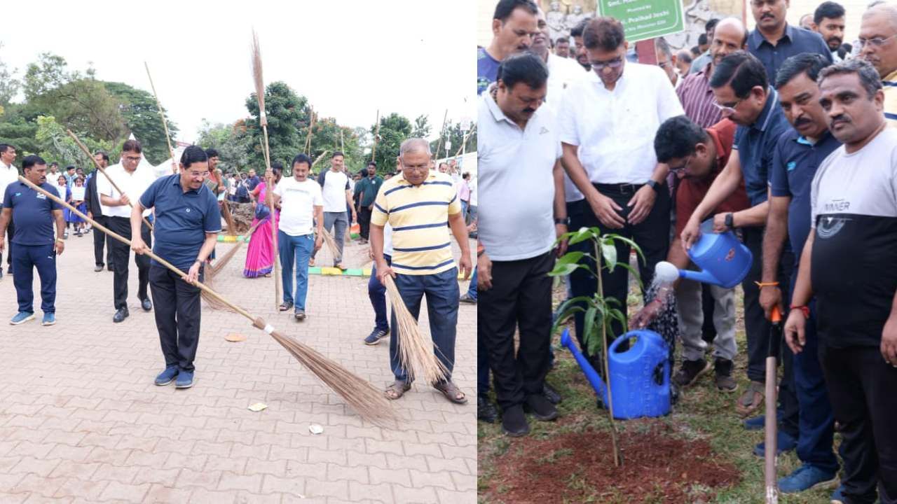 ಪ್ರಧಾನಿ ಮೋದಿ ಹುಟ್ಟುಹಬ್ಬ: ಕಸ ಗೂಡಿಸಿ, ಸಸಿ ನೆಟ್ಟ ಕೇಂದ್ರ ಸಚಿವ ಪ್ರಲ್ಹಾದ್ ಜೋಶಿ ಪ್ರಧಾನಿ ಮೋದಿ ಹುಟ್ಟುಹಬ್ಬ: ಕಸ ಗೂಡಿಸಿ, ಸಸಿ ನೆಟ್ಟ ಕೇಂದ್ರ ಸಚಿವ ಪ್ರಲ್ಹಾದ್ ಜೋಶಿ