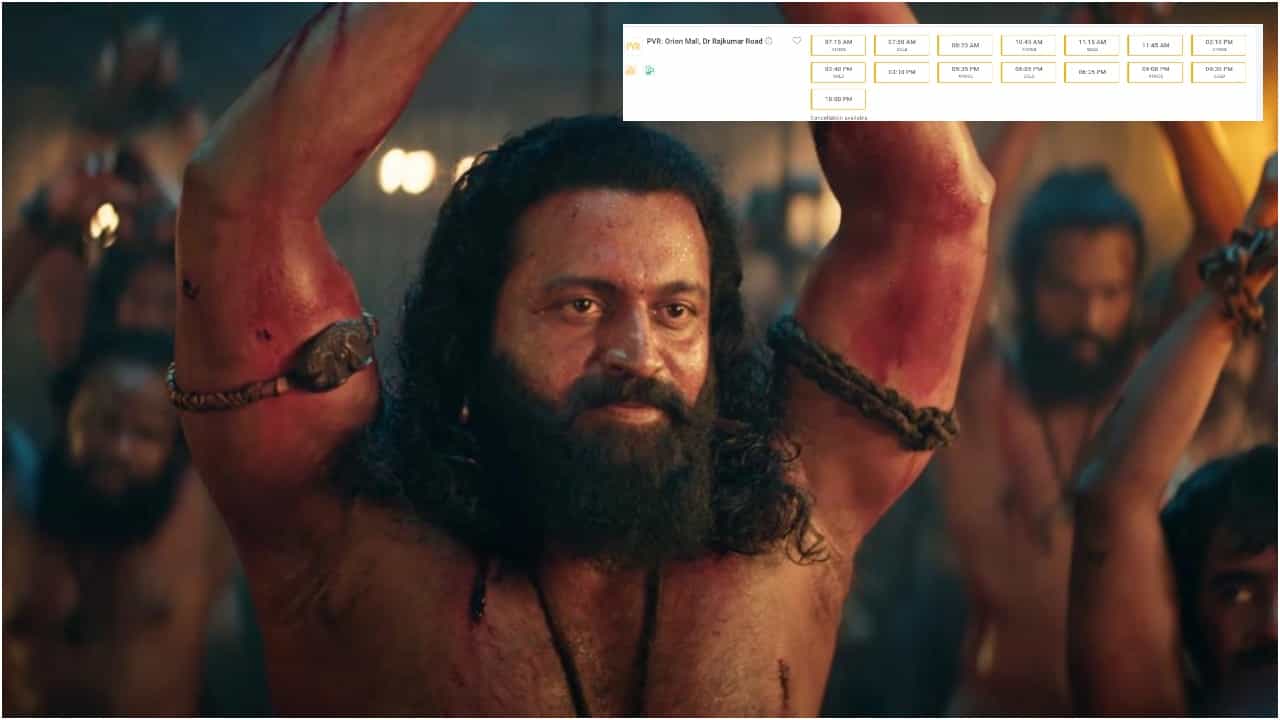 ಬೆಂಗಳೂರಲ್ಲಿ ‘ಕಾಂತಾರ: ಚಾಪ್ಟರ್ 1’ ಬುಕಿಂಗ್ ಸುನಾಮಿ; ದುಬಾರಿ ಆಯ್ತು ಟಿಕೆಟ್ ದರ ಬೆಂಗಳೂರಲ್ಲಿ ‘ಕಾಂತಾರ: ಚಾಪ್ಟರ್ 1’ ಬುಕಿಂಗ್ ಸುನಾಮಿ; ದುಬಾರಿ ಆಯ್ತು ಟಿಕೆಟ್ ದರ