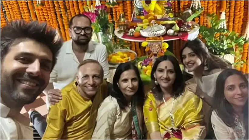 ಕಾರ್ತಿಕ್ ಆರ್ಯನ್ ಮನೆಯಲ್ಲಿ ಹಬ್ಬ ಆಚರಿಸಿದ ಶ್ರೀಲೀಲಾ: ಹೆಚ್ಚಿತು ಅನುಮಾನ
