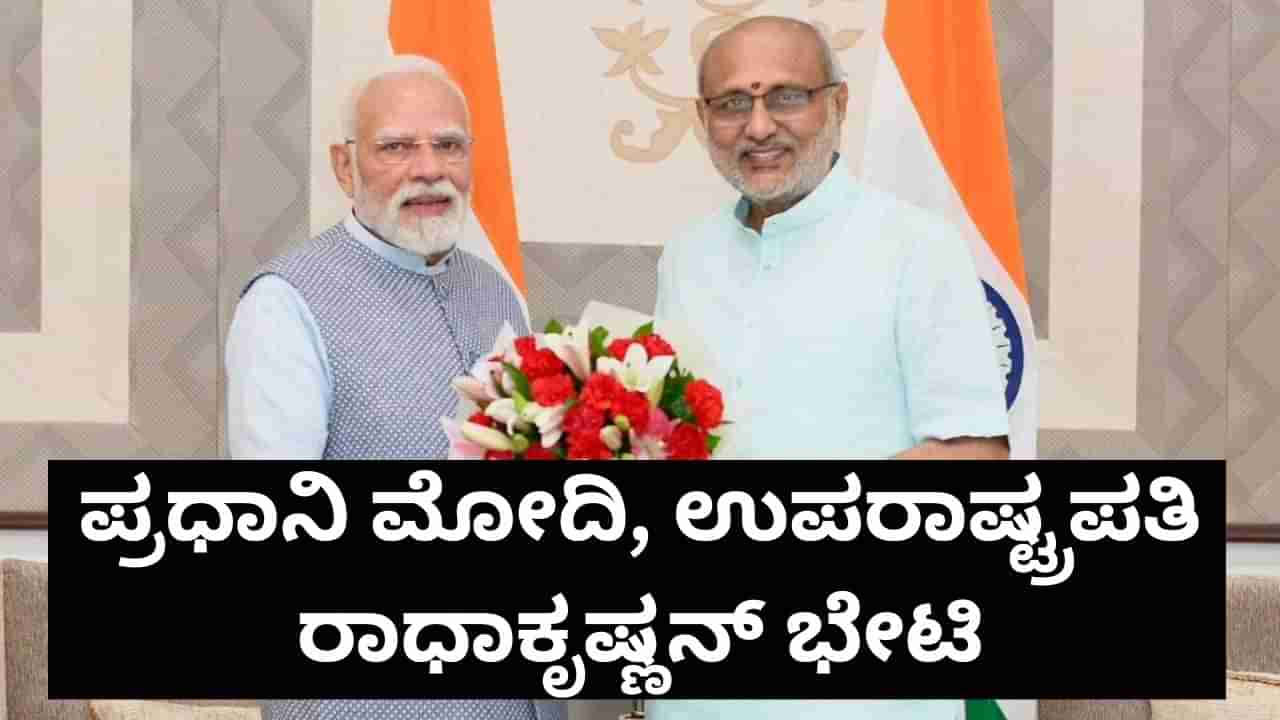 ನೂತನ ಉಪರಾಷ್ಟ್ರಪತಿ ರಾಧಾಕೃಷ್ಣನ್ ಅವರನ್ನು ಭೇಟಿಯಾದ ಪ್ರಧಾನಿ ನರೇಂದ್ರ ಮೋದಿ