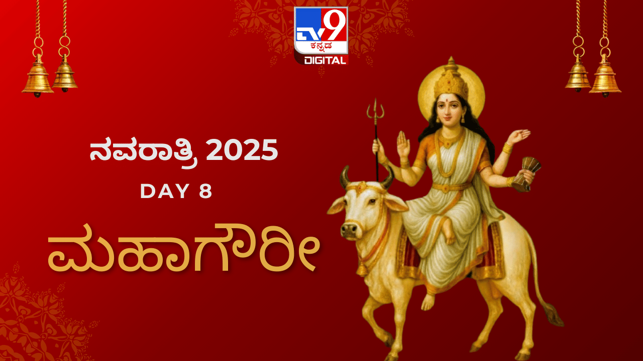 Navaratri Day 8: ನವರಾತ್ರಿಯ ಎಂಟನೇ ದಿನದ ವಿಶೇಷ; ಅಲೌಕಿಕ ಸಿದ್ಧಿಗಳನ್ನು ನೀಡುವ ಮಹಾಗೌರೀ Navaratri Day 8: ನವರಾತ್ರಿಯ ಎಂಟನೇ ದಿನದ ವಿಶೇಷ; ಅಲೌಕಿಕ ಸಿದ್ಧಿಗಳನ್ನು ನೀಡುವ ಮಹಾಗೌರೀ