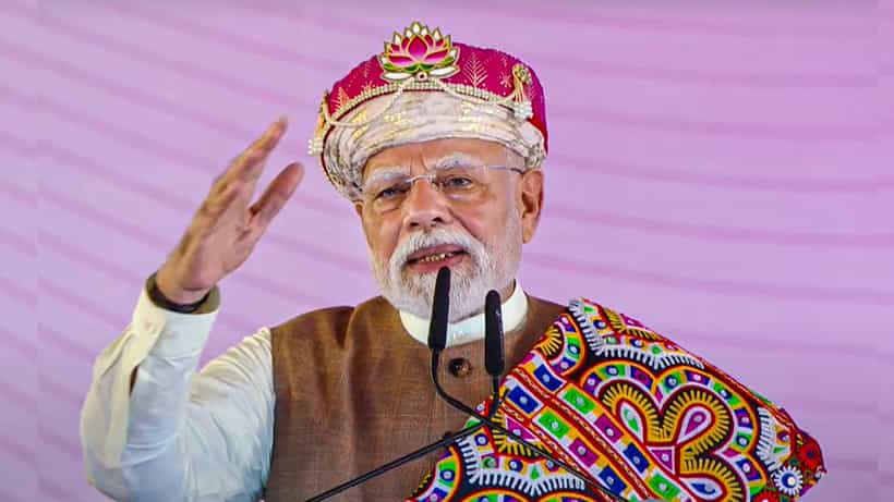 ಹೊಸ ಭಾರತ ಪರಮಾಣು ಬೆದರಿಕೆಗಳಿಗೆ ಹೆದರುವುದಿಲ್ಲ, ಉಗ್ರರ ಮನೆಗೆ ನುಗ್ಗಿ ಹೊಡೆಯುತ್ತದೆ; ಧಾರ್ನಲ್ಲಿ ಪ್ರಧಾನಿ ಮೋದಿ
