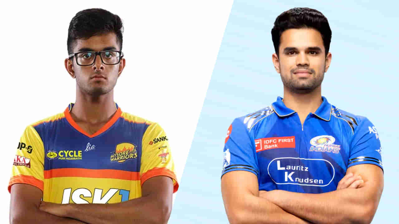 ರಾಹುಲ್ ದ್ರಾವಿಡ್ ಮಗನನ್ನು ಔಟ್ ಮಾಡಿದ ಸಚಿನ್ ತೆಂಡೂಲ್ಕರ್ ಪುತ್ರ