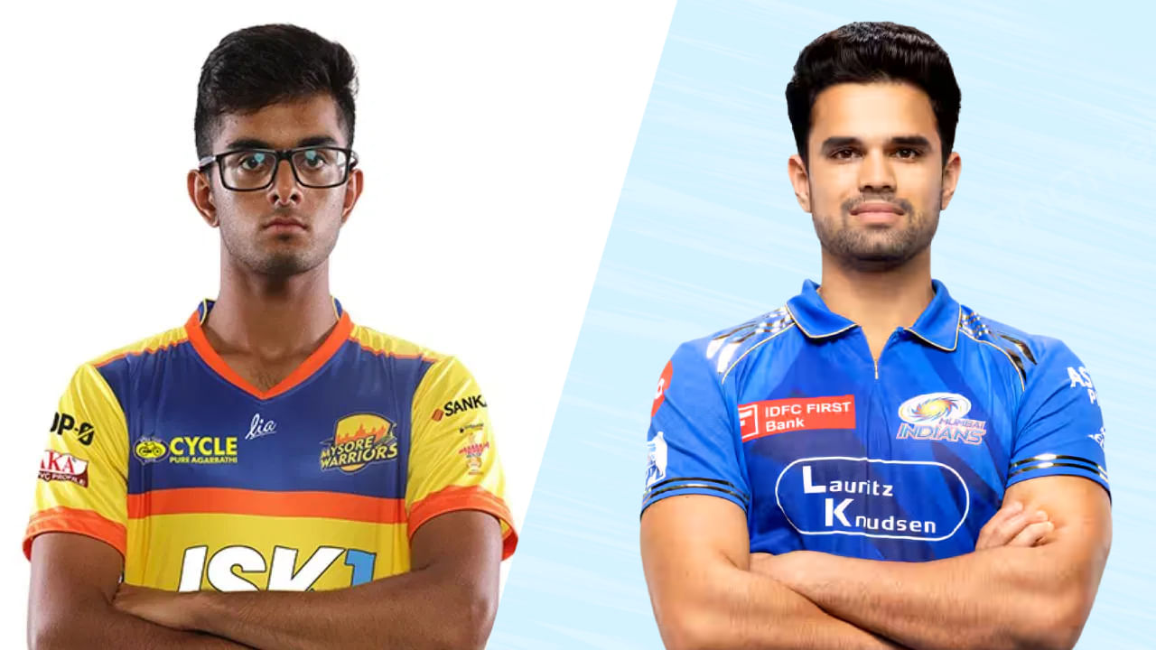 ರಾಹುಲ್ ದ್ರಾವಿಡ್ ಮಗನನ್ನು ಔಟ್ ಮಾಡಿದ ಸಚಿನ್ ತೆಂಡೂಲ್ಕರ್ ಪುತ್ರ