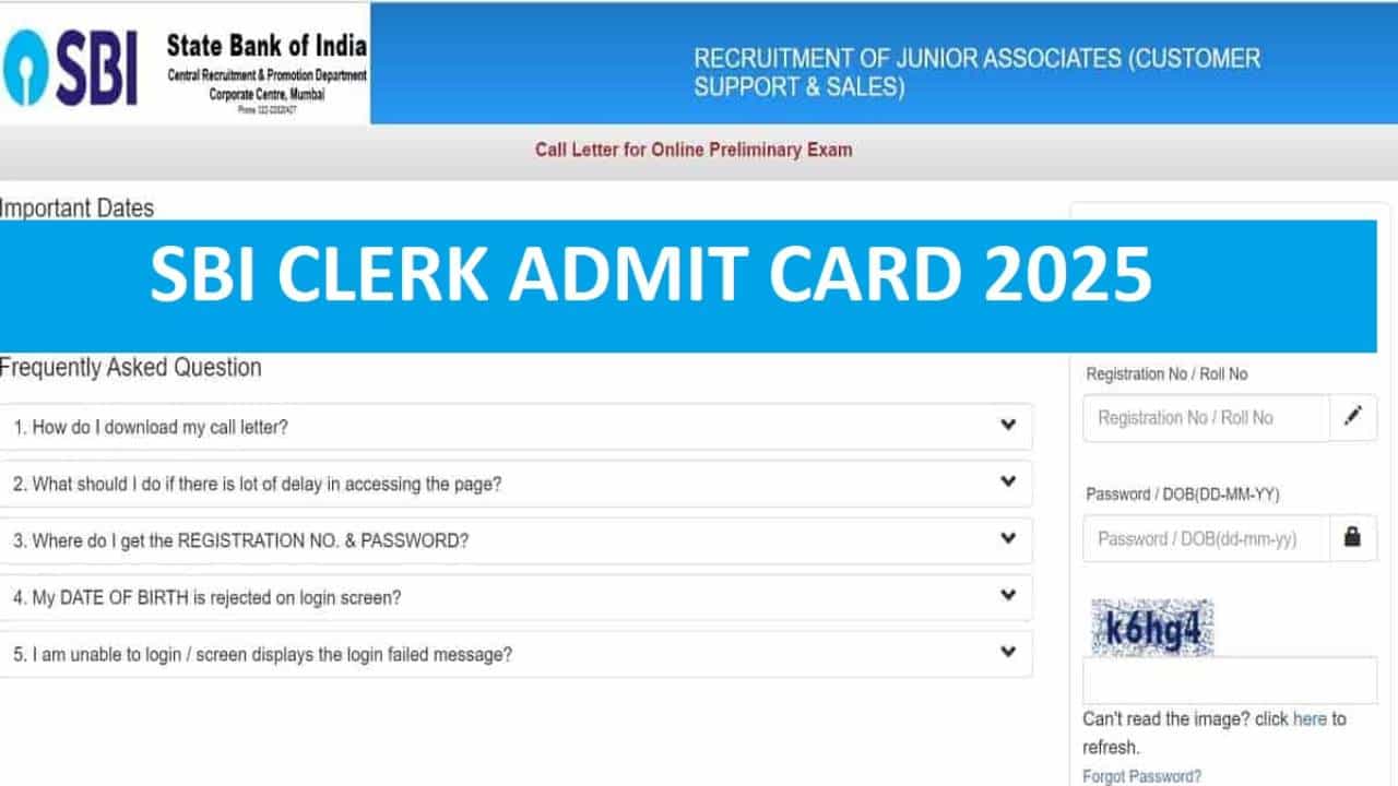 SBI Clerk Admit Card: SBI ಕ್ಲರ್ಕ್ ಪೂರ್ವಭಾವಿ ಪರೀಕ್ಷಾ ಪ್ರವೇಶ ಪತ್ರ ಡೌನ್‌ಲೋಡ್ ಮಾಡುವುದು ಹೇಗೆ?