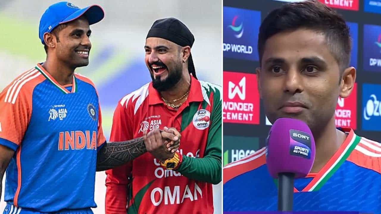 IND vs OMAN, Asia Cup: ಪೋಸ್ಟ್ ಮ್ಯಾಚ್ ಪ್ರೆಸೆಂಟೇಷನ್ ವೇಳೆ ಓಮನ್ ತಂಡವನ್ನು ಕೊಂಡಾಡಿದ ಸೂರ್ಯಕುಮಾರ್: ಏನೆಲ್ಲ ಹೇಳಿದ್ರು ನೋಡಿ IND vs OMAN, Asia Cup: ಪೋಸ್ಟ್ ಮ್ಯಾಚ್ ಪ್ರೆಸೆಂಟೇಷನ್ ವೇಳೆ ಓಮನ್ ತಂಡವನ್ನು ಕೊಂಡಾಡಿದ ಸೂರ್ಯಕುಮಾರ್: ಏನೆಲ್ಲ ಹೇಳಿದ್ರು ನೋಡಿ