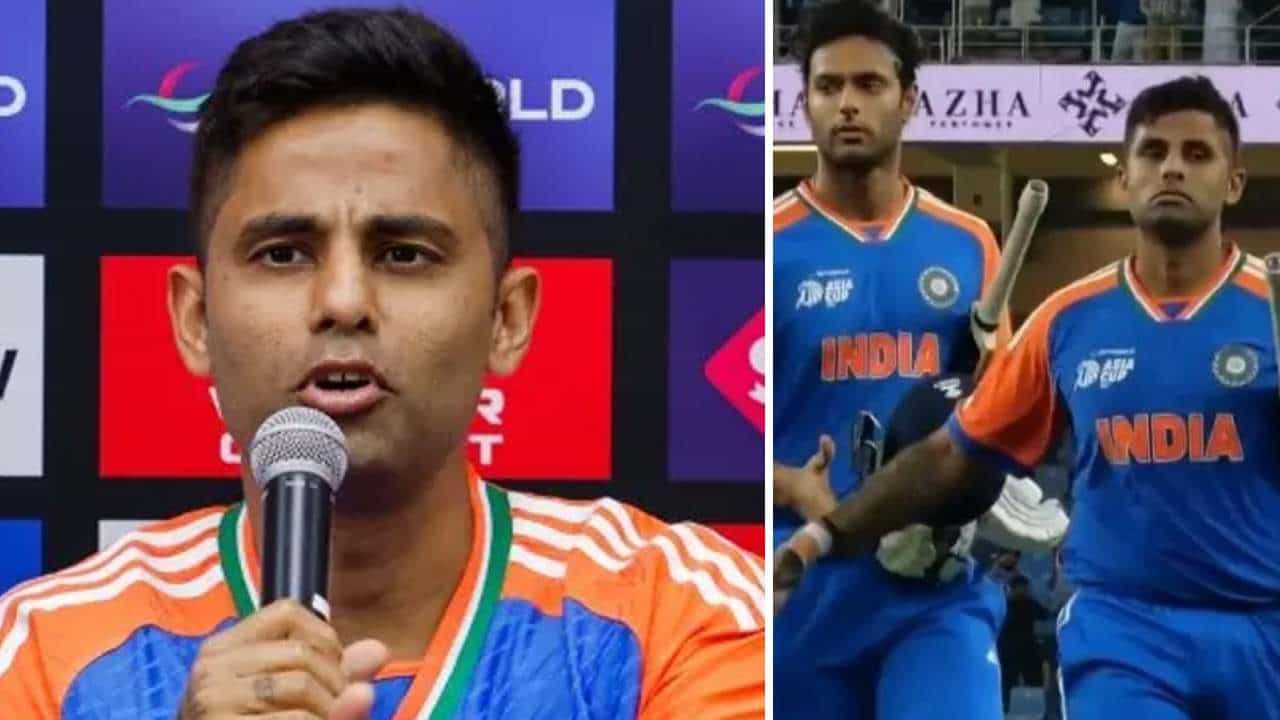 IND vs PAK: ಯಾಕೆ ಕೈಕುಲುಕಲಿಲ್ಲ ಎಂದು ಕೇಳಿದ ಪತ್ರಕರ್ತನಿಗೆ ಮುಖಕ್ಕೆ ಹೊಡೆದಂತೆ ತಿರುಗೇಟು ಕೊಟ್ಟ ಸೂರ್ಯಕುಮಾರ್ IND vs PAK: ಯಾಕೆ ಕೈಕುಲುಕಲಿಲ್ಲ ಎಂದು ಕೇಳಿದ ಪತ್ರಕರ್ತನಿಗೆ ಮುಖಕ್ಕೆ ಹೊಡೆದಂತೆ ತಿರುಗೇಟು ಕೊಟ್ಟ ಸೂರ್ಯಕುಮಾರ್
