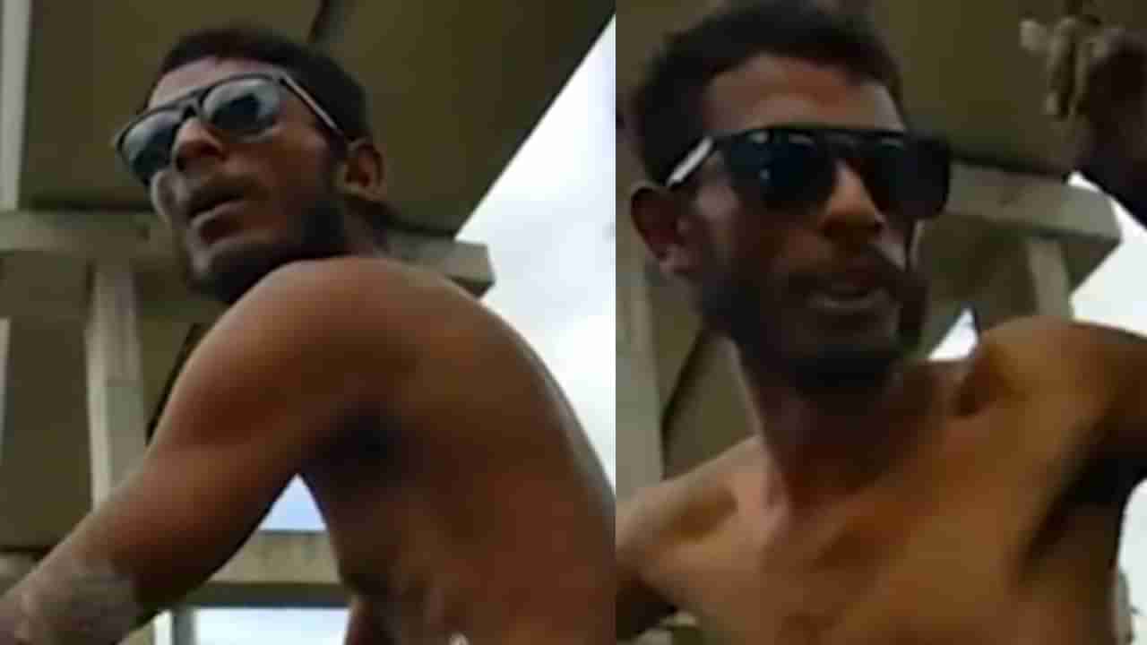 ಬೆಂಗಳೂರು: ಚಲಿಸುತ್ತಿದ್ದ ಕಾರಿ ಬೋನೆಟ್​ಗೆ ಅರೆಬೆತ್ತಲೆ ಸ್ಥಿತಿಯಲ್ಲಿ ಜಿಗಿದ ಯುವಕ, ವಿಡಿಯೋ ವೈರಲ್