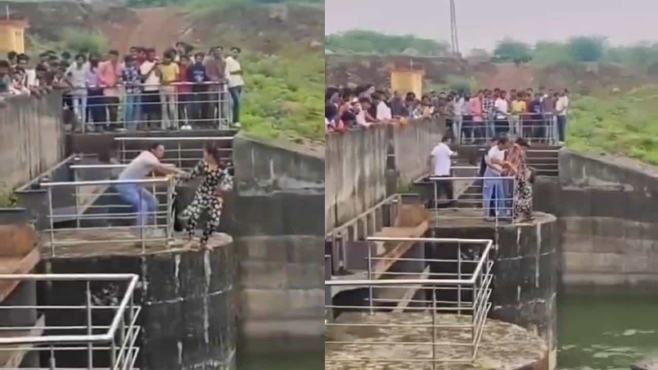 Video: ಆತ್ಮಹತ್ಯೆಗೆ ಯತ್ನಿಸುತ್ತಿದ್ದ ಮಹಿಳೆಯ ರಕ್ಷಣೆಗೆ ಧಾವಿಸಿದ ರಿಯಲ್ ಹೀರೋಸ್; ವಿಡಿಯೋ ವೈರಲ್ Video: ಆತ್ಮಹತ್ಯೆಗೆ ಯತ್ನಿಸುತ್ತಿದ್ದ ಮಹಿಳೆಯ ರಕ್ಷಣೆಗೆ ಧಾವಿಸಿದ ರಿಯಲ್ ಹೀರೋಸ್; ವಿಡಿಯೋ ವೈರಲ್