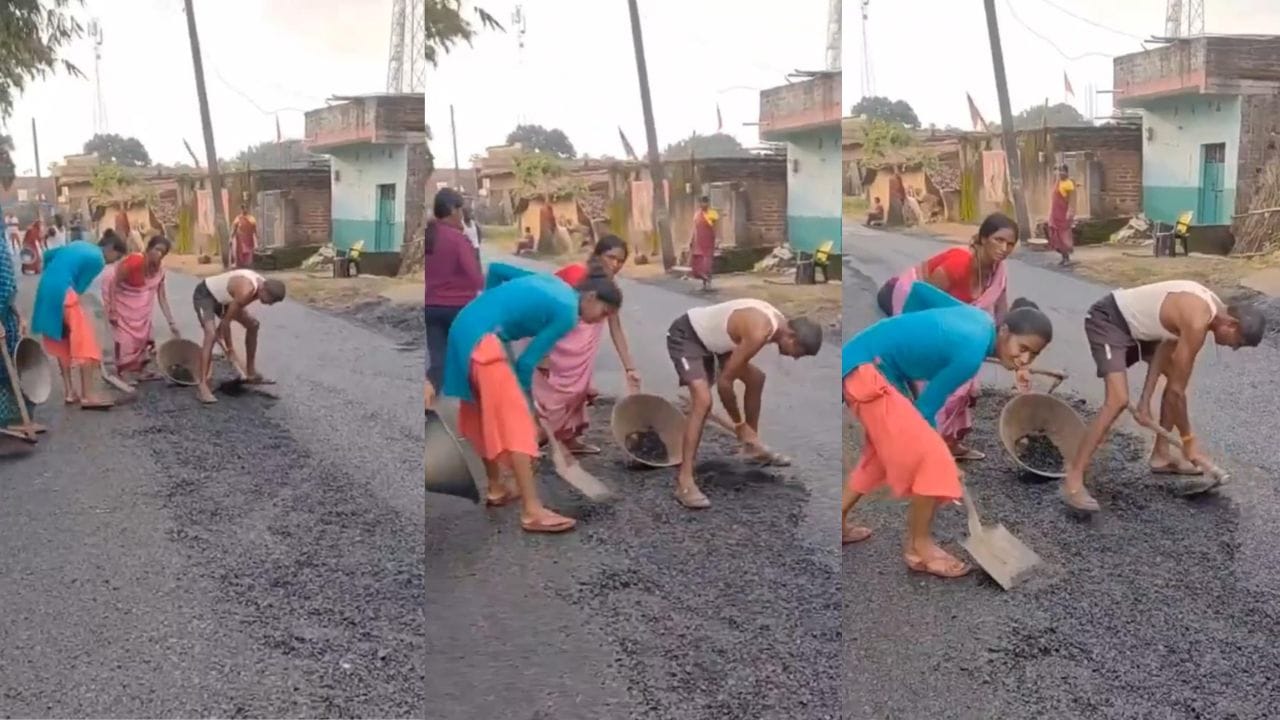 Video: ಏನ್ ಅವಸ್ಥೆ ನೋಡಿ; ಡಾಂಬರೀಕರಣಗೊಂಡ ರಸ್ತೆಯ ಡಾಂಬರನ್ನೇ ಕಿತ್ತು ಕೊಂಡ್ಯೊಯ್ದ ಜನ