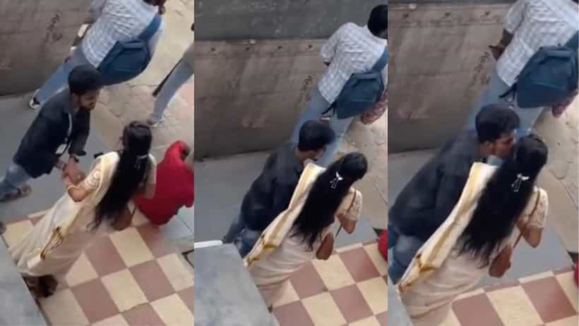 Video: ಬಸ್ ಸ್ಟ್ಯಾಂಡ್ನಲ್ಲಿ ಲಿಪ್ ಟು ಲಿಪ್ ಕಿಸ್ ಕೊಟ್ಟ ಪ್ರೇಮಿಗಳು