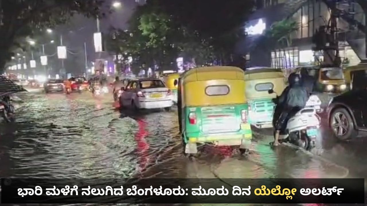 Bangalore Rains: ಬೆಂಗಳೂರಿನಲ್ಲಿ ರಾತ್ರಿಯಿಡೀ ಮಳೆ ಅಬ್ಬರ, ಅಕ್ಟೋಬರ್ 13ರ ತನಕ ಯೆಲ್ಲೋ ಅಲರ್ಟ್ Bangalore Rains: ಬೆಂಗಳೂರಿನಲ್ಲಿ ರಾತ್ರಿಯಿಡೀ ಮಳೆ ಅಬ್ಬರ, ಅಕ್ಟೋಬರ್ 13ರ ತನಕ ಯೆಲ್ಲೋ ಅಲರ್ಟ್