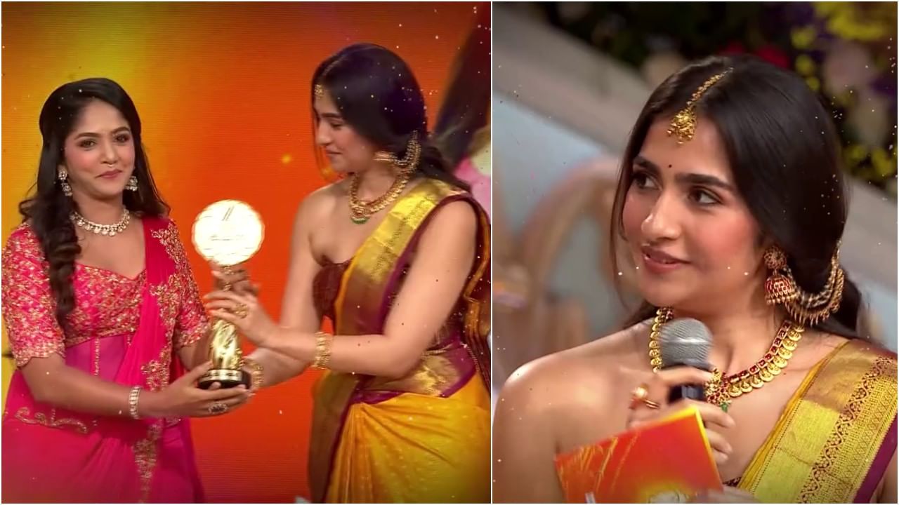 ರುಕ್ಮಿಣಿ ಕೈಯಿಂದ ‘ಜನಪ್ರಿಯ ನಟಿ’ ಅವಾರ್ಡ್ ಪಡೆದ ‘ಕರ್ಣ’ ನಟಿ ಭವ್ಯಾ ಗೌಡ