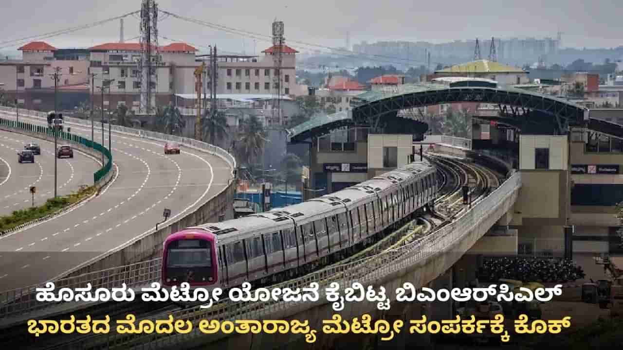 ದೇಶದ ಮೊದಲ ಅಂತಾರಾಜ್ಯ ಮೆಟ್ರೋ ಸಂಪರ್ಕಕ್ಕೆ ಕೊಕ್: ಹೊಸೂರು ಮೆಟ್ರೋ ಯೋಜನೆ ಕೈಬಿಟ್ಟ ಬಿಎಂಆರ್​ಸಿಎಲ್