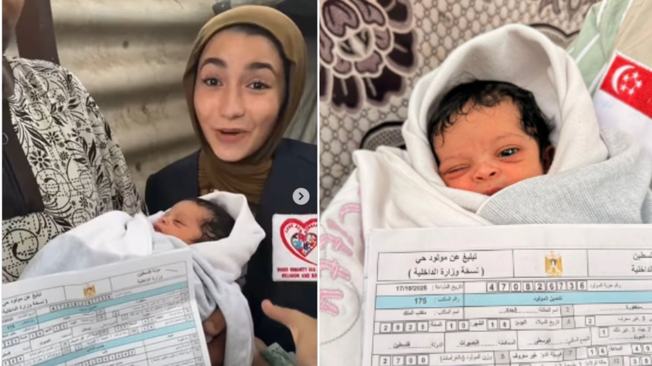 ಮಗುವಿಗೆ 'ಸಿಂಗಾಪುರ್' ಎಂದು ಹೆಸರಿಟ್ಟು ಕೃತಜ್ಞತೆ ಸಲ್ಲಿಸಿದ ಗಾಜಾ ದಂಪತಿ, ಇಲ್ಲಿದೆ ನೋಡಿ ಕರುಣಾಜನಕ ಕಥೆ