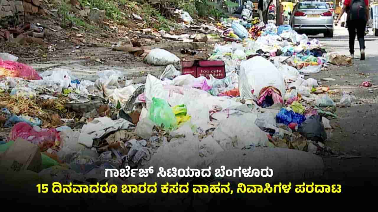 ಬೆಂಗಳೂರು: ರಸ್ತೆ, ಫುಟ್​​ಪಾತ್​​ಗಳಲ್ಲಿ ರಾಶಿ ರಾಶಿ ಕಸ; ಜಿಬಿಎ ನಿರ್ಲಕ್ಷ್ಯಕ್ಕೆ ಜನರು ಪರದಾಟ